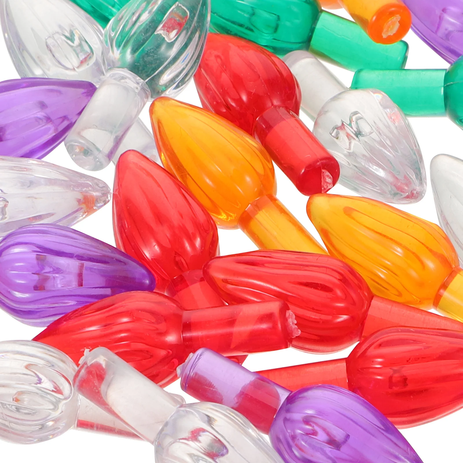 100Pcs Christmas Tree Lights Medium Twist Bulbs Secure Fit Replacement for Ceramic Trees Bright Festive Indoor Outdoor