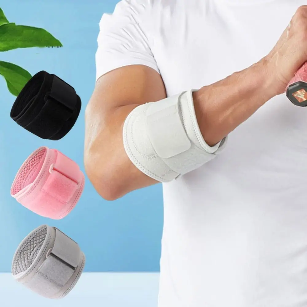 

Nylon Fitness Elbow Brace Adjustable Wear-resistant Compression Elbow Support Pads Elastic Joints Protector Breathable Arm Pad