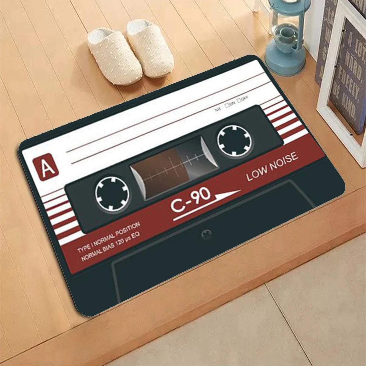 Welcome Mat Retro Cassette Tape Living Room Non-slip Doormat For Hallway Floor Rugs Bath Absorbent Bedroom Mats Carpet