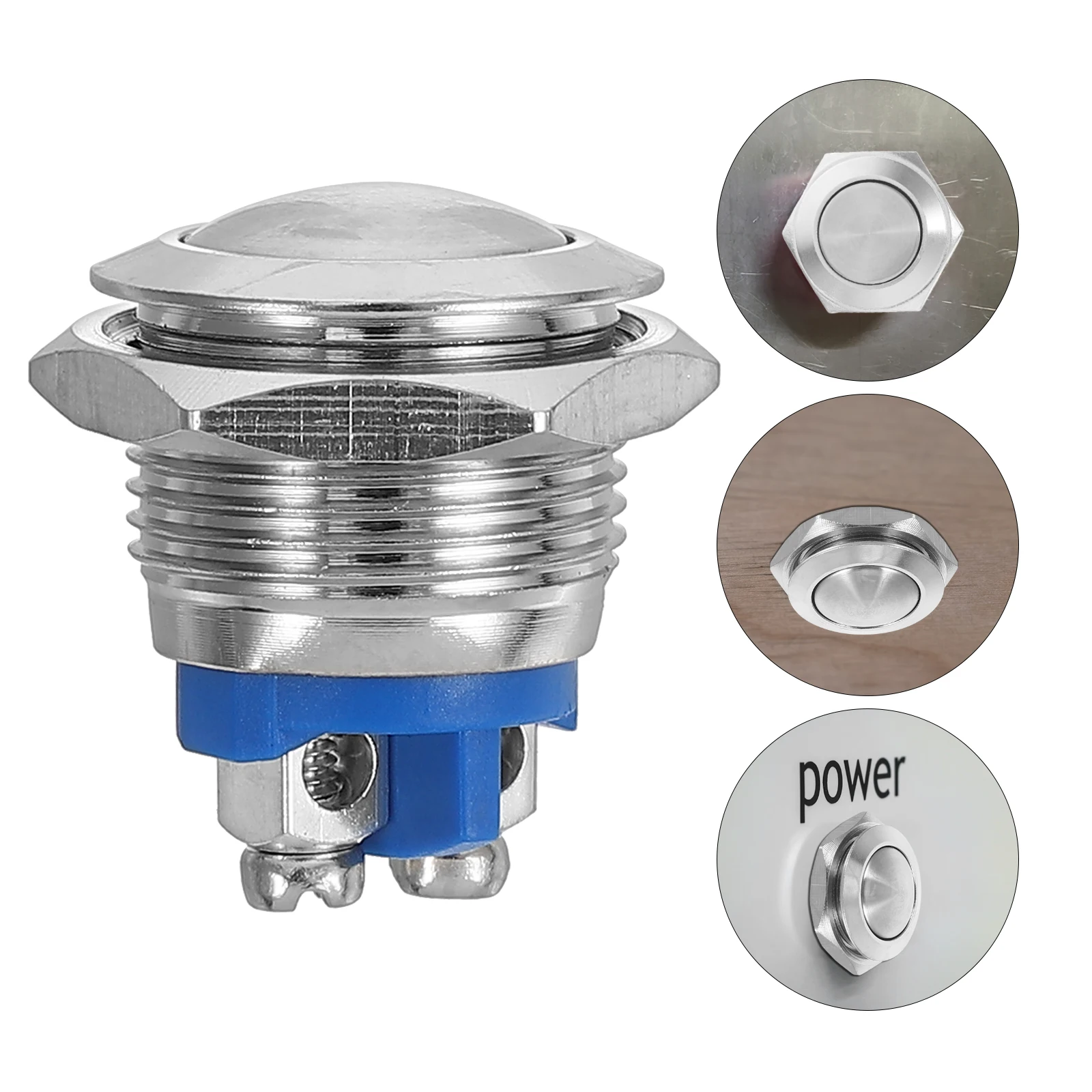 

Metal Push Button Switch NO NC 12V 24V Electrical Components Automotive Replacement Marine Equipment Start Panel