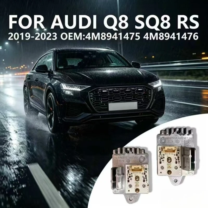 

Headlamp DRL Light Source Module 4M8941475 4M8941476 For Audi Q8L SQ8 RS 2019-2023 White Angel Eye LED Source Replacement Parts