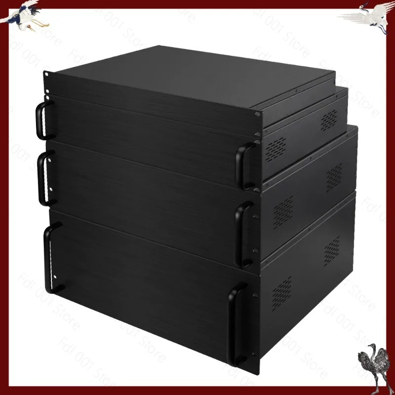 All-aluminum 4U chassis 19-inch 1U industrial control server chassis housing 200 to 500 deep