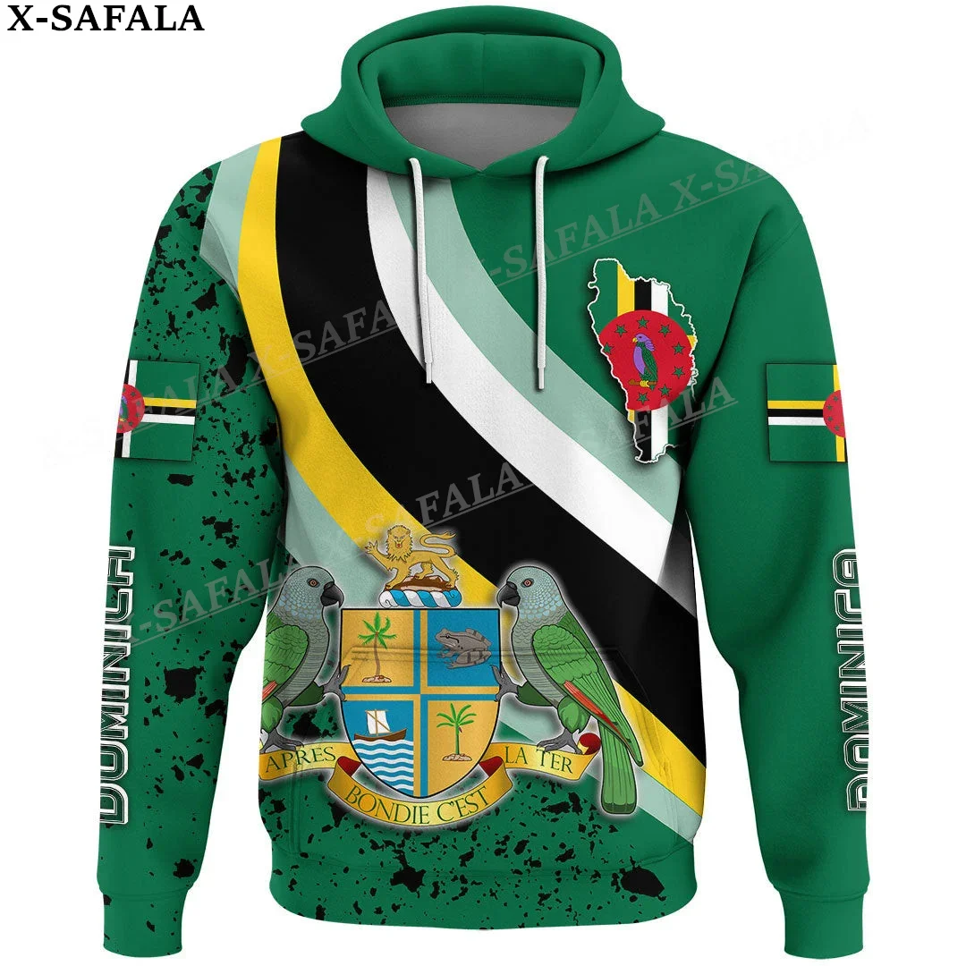 Dominican Coat Of Arms  3D Print Zipper Hoodie For Men Pullover Sweatshirt Hooded Jersey Tracksuit Outwear Coat Casual-4