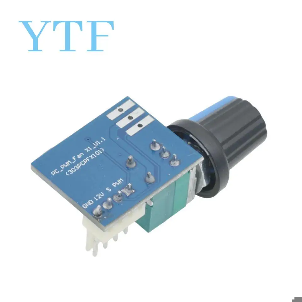 Fan Governor PWM Speed Controller 12V Single Channel 4 Pin Low Power Mute For Computer Case Fans