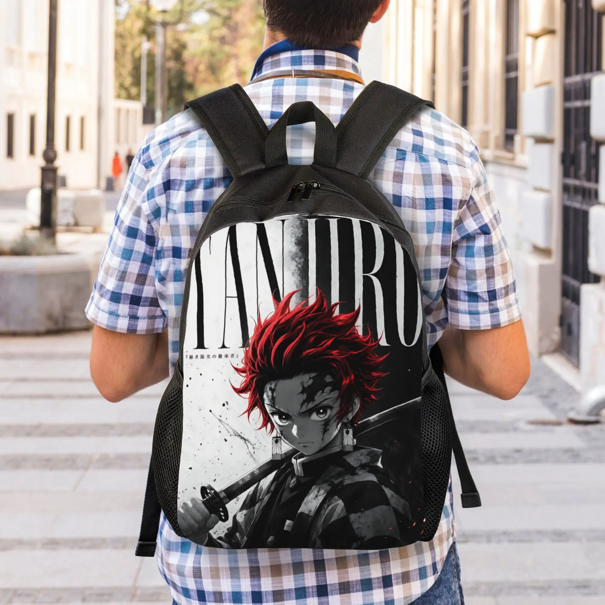 Fashion Halloween Demon Slayer Backpacks Its Bag  mochila Journey Retro Washable Rucksack
