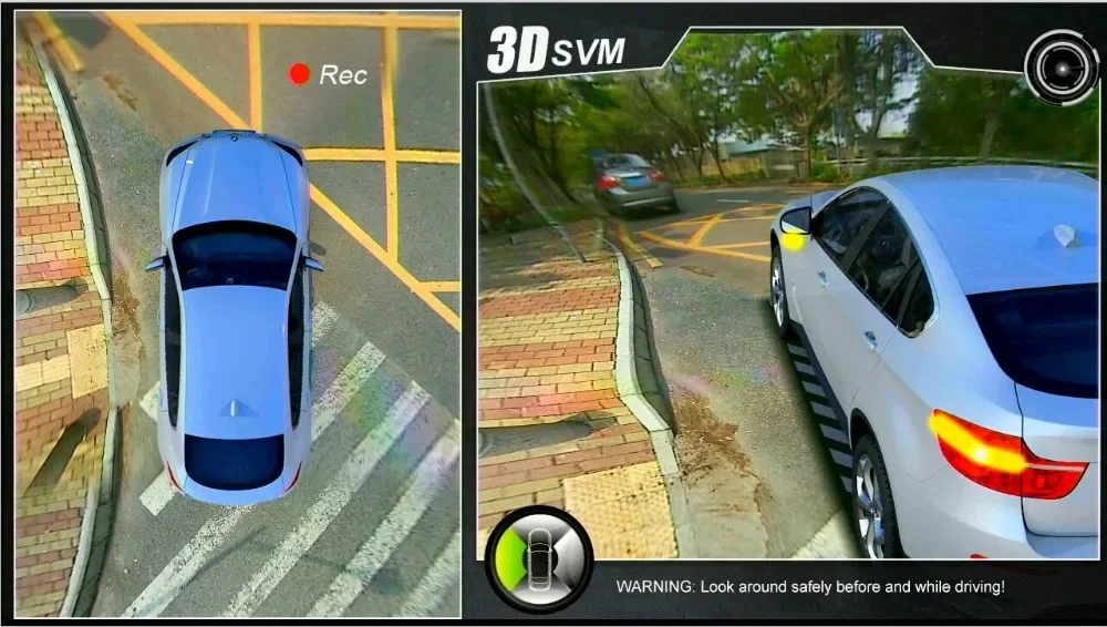 Dalos Original Newest HD 3D 360 Surround View System driving support Bird View Panorama System 4 Car camera 1080P DVR G-Sensor