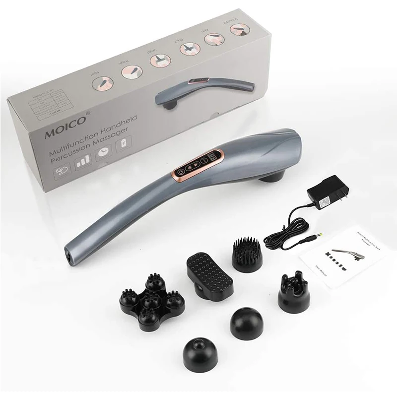 Hot Selling Rechargeable Handheld Deep Tissue Back Massager With Electric Palm Massage Stick For Body Back Muscles