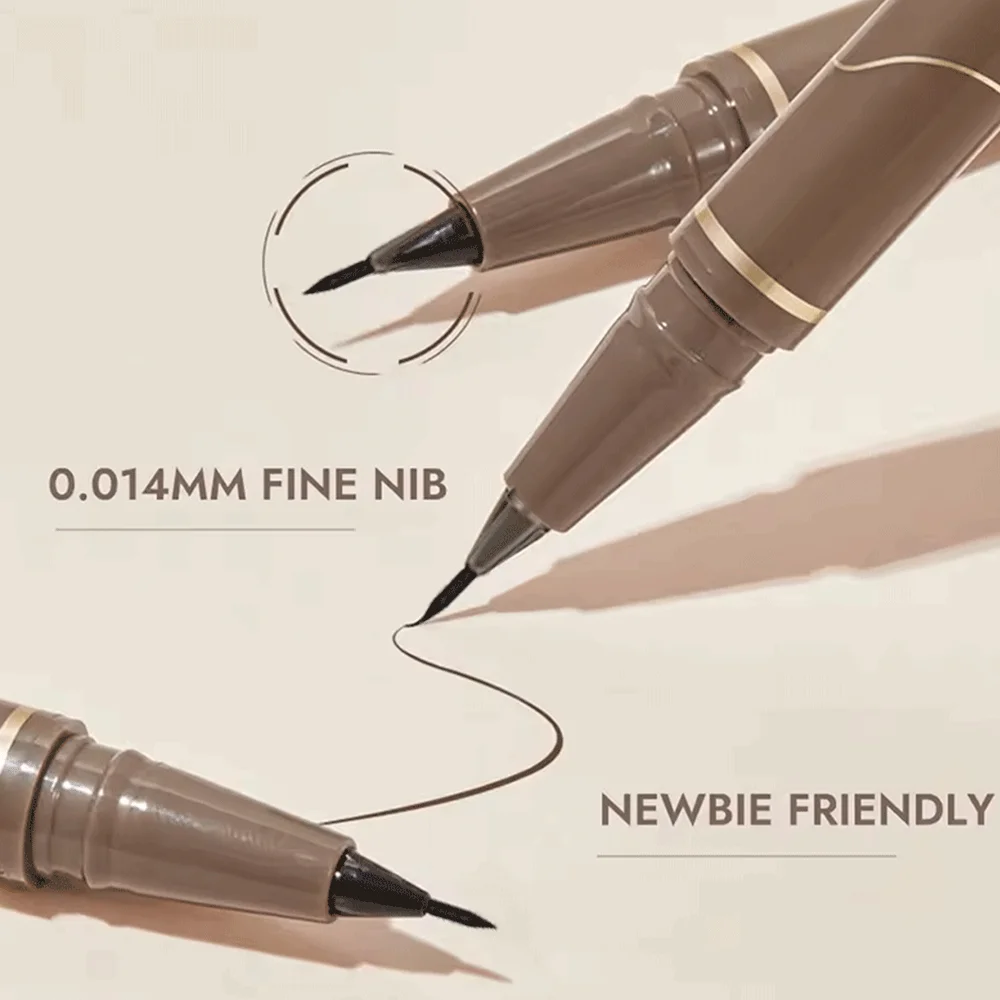 محدد العيون الناعم ذو 4 ألوان ناعم ومتين، سهل الاستخدام، مكياج ناعم، سريع الجفاف، محدد عيون يدوم طويلاً، مقاوم للماء