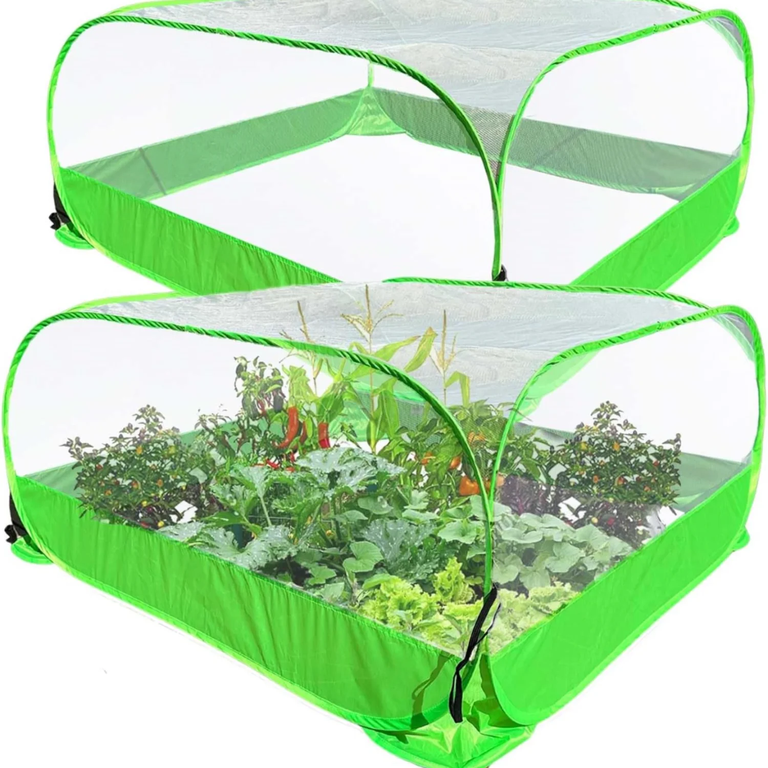

1Pcs Outdoor Plant Protector Garden Mesh Plant Cover Plant Enclosure Raised Bed Garden Bird and Pest Protection Guard for Fruits