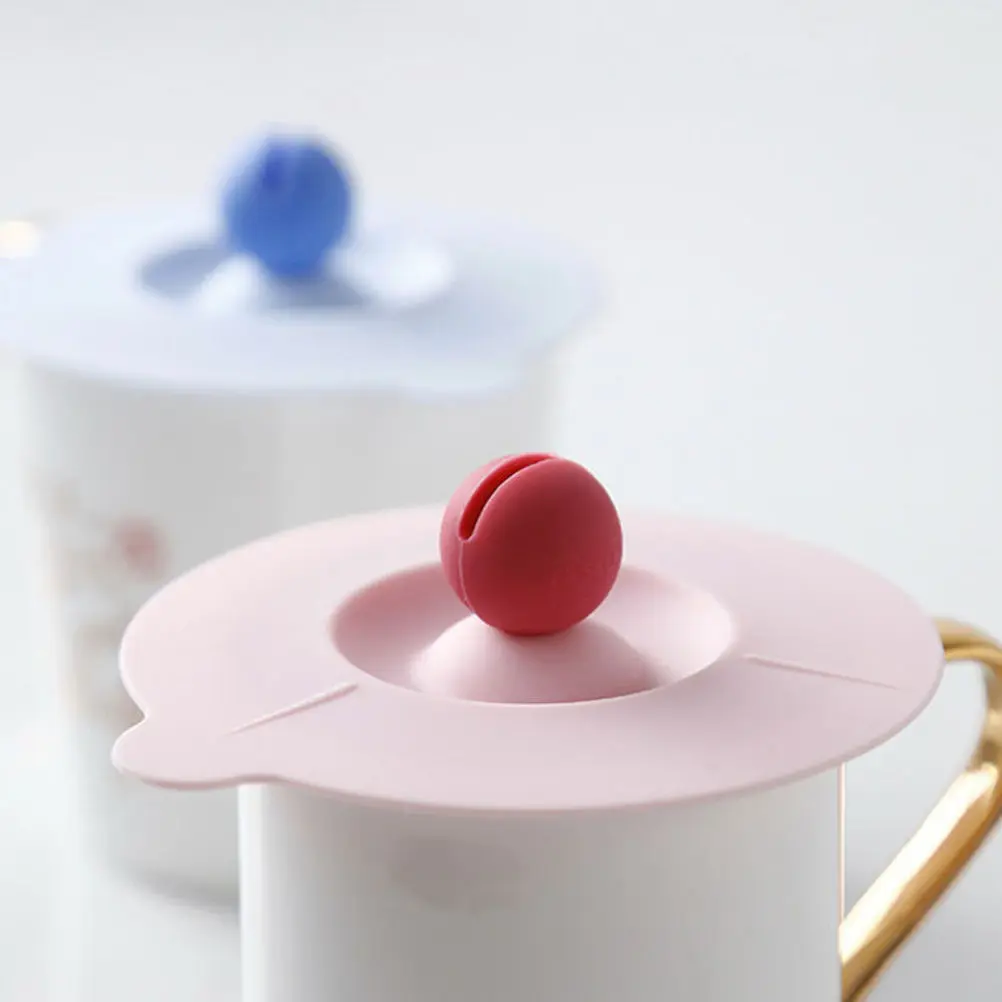 2 Tapas de Silicona Resistentes al Calor para Tazas, Tapas Herméticas para Mantener la Frescura y el Sabor de Café, Té y Sopas