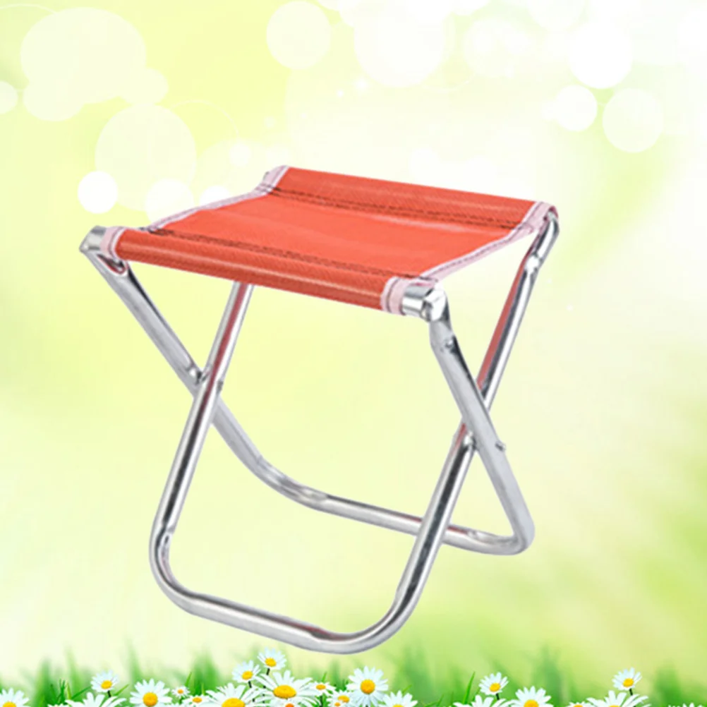 Outdoor Folding Stool Camping Lightweight Portable Chair Fishing Travelling Beach (Random Color) folding chair for camping