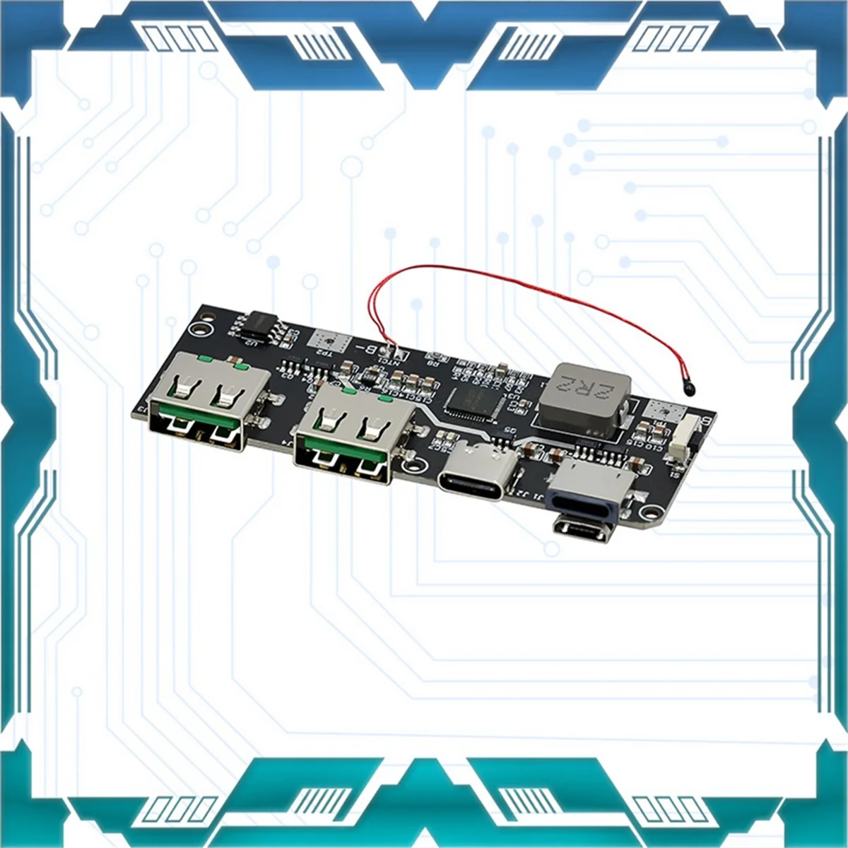 ABGI2PCS 22.5W Fast Charging Mobile Power Module 5 Port Bidirectional Charging Module Circuit Board DIY QC4.0 QC3.0