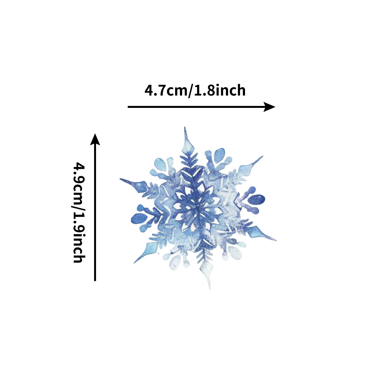 50pcs Colorful Snowflake Series Graffiti Stickers Suitable for Helmet Desktop Wall Decoration DIY Sticker Package Wholesale