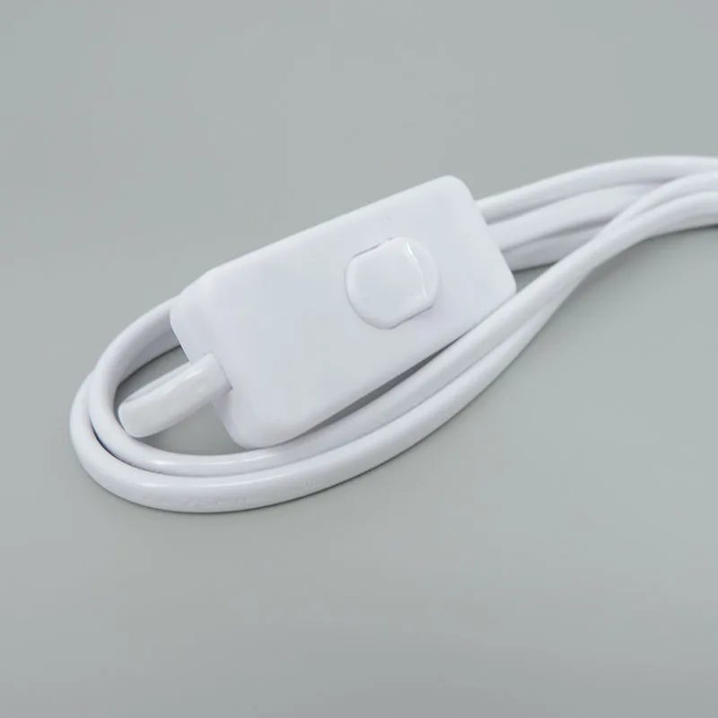 LED 튜브용 전원 케이블, 3 핀 홀, 충전 와이어 연결, ON/OFF 스위치, 조명 액세서리, 220V, EU 미국 플러그