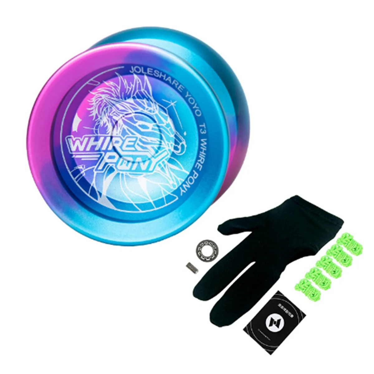 LESHARE Professional Responsive Yo-Yo Magic Yoyo Set with Replaceable Bearings and Gloves for Kids Beginners, with 5 Rope