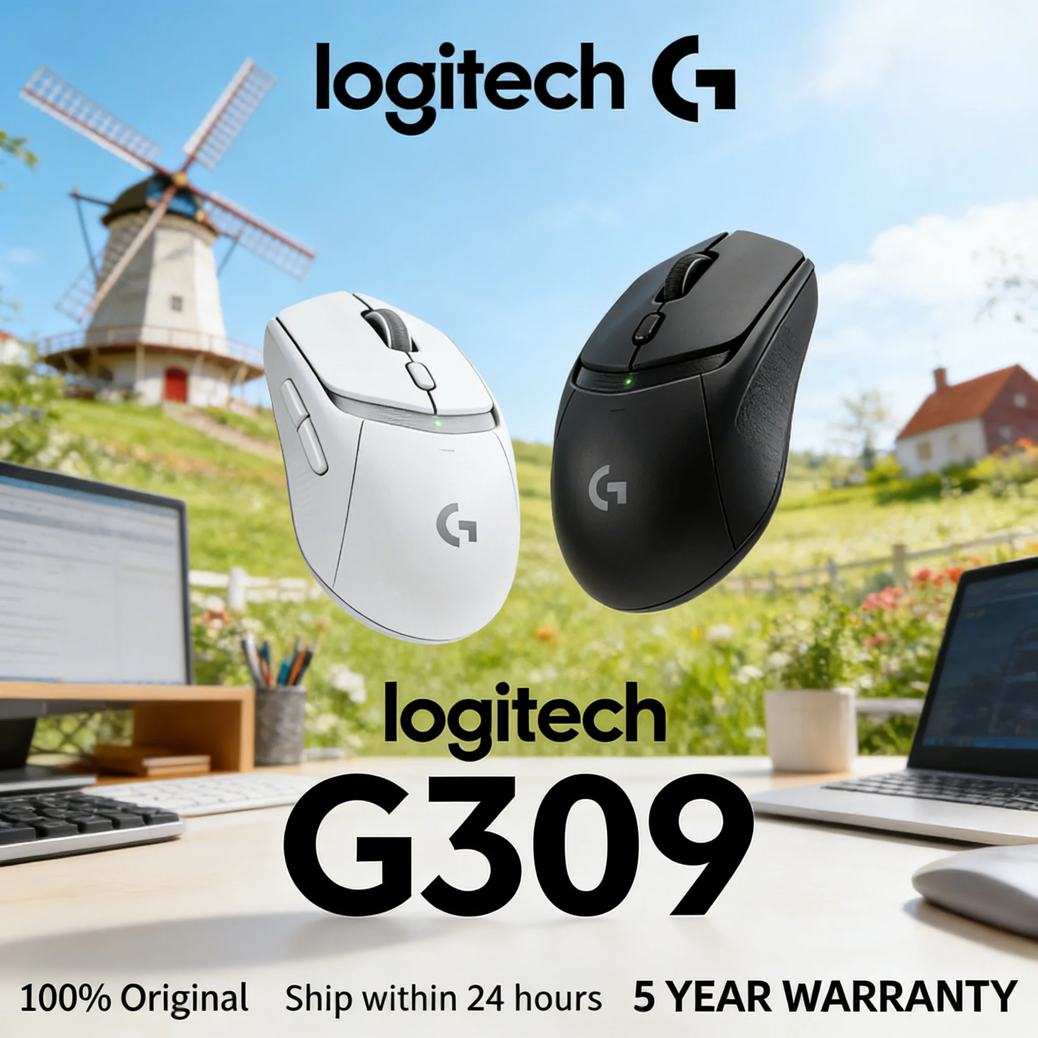 

Logitech G309 Traveler Wireless Gaming Mouse Competitive Model with Hybrid Switches Dual-Mode Connectivity for Esports