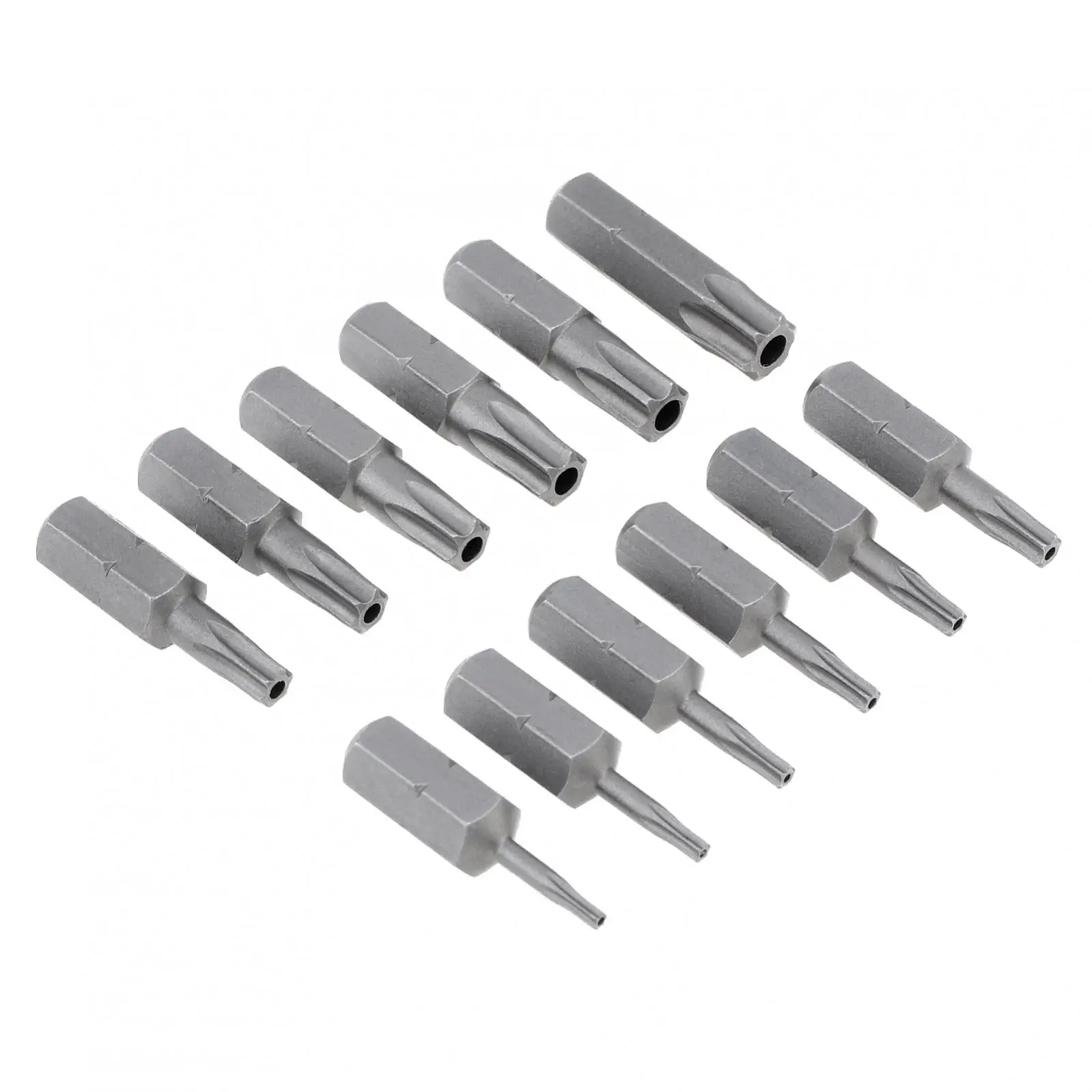 T6-T40 Torx Bit Set Magnetic Security Torx Bits Tamper Resistant Screwdriver Bit Set with Right Angle Screwdriver Socket