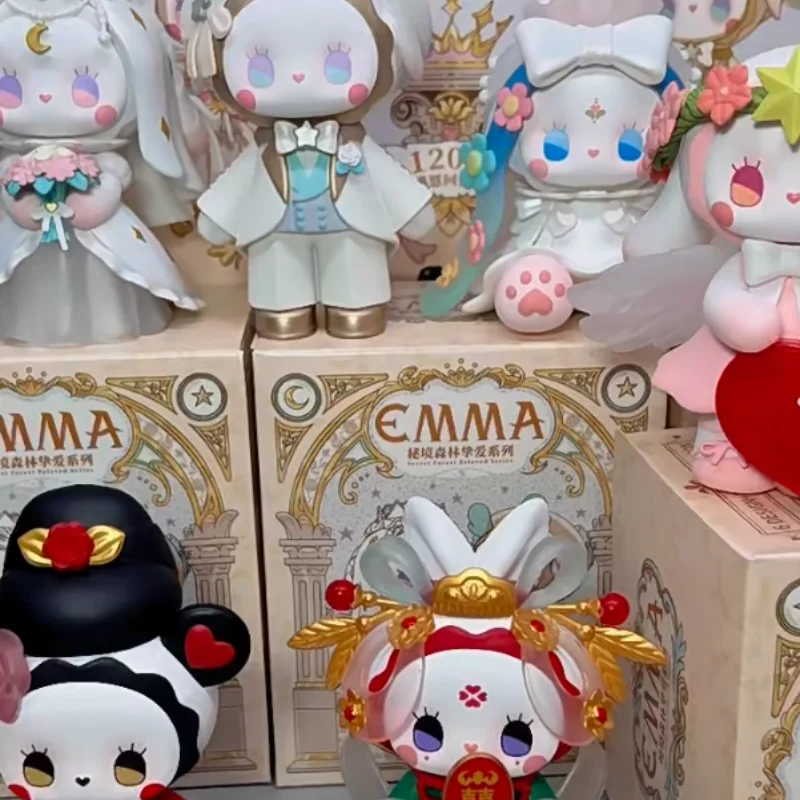 Genuíno emma floresta secreta: série amada caixas cegas na moda bonecas colecionáveis estatuetas fofas peças decorativas criativas ideais