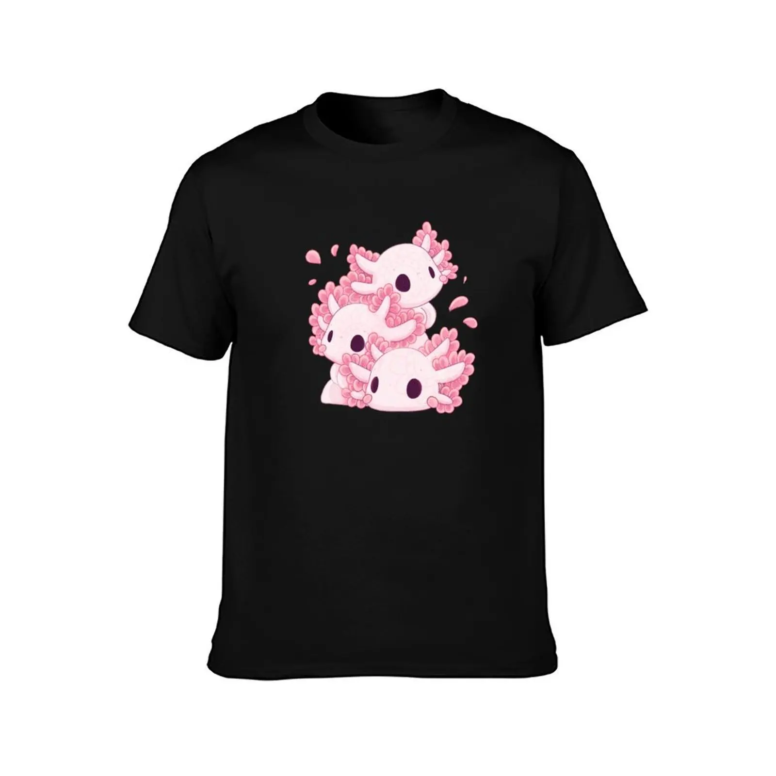 Cute Axolotl Chibi Stack T-Shirt graphic shirts plus size tops sublime essential t shirt men tshirt