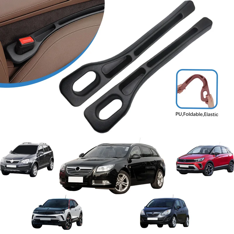 2pcs Car Seat Gap Filler Between Seats For Opel Agila B Ampera Antara A Astra J K Cascada Corsa F Grandland Insignia Meriva