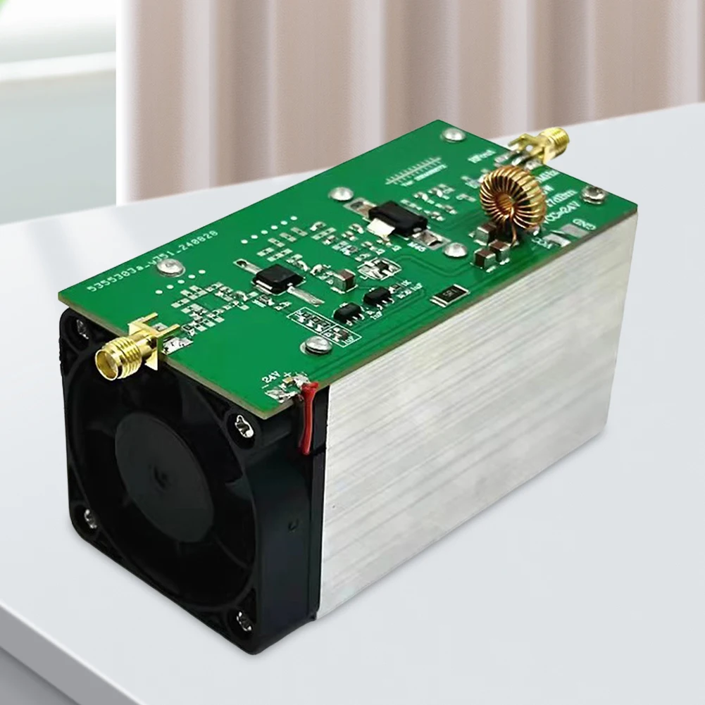 High Quality 915MHz 20W RF Power Amplifier Module with Heatsink Ideal for Ham Radio Applications