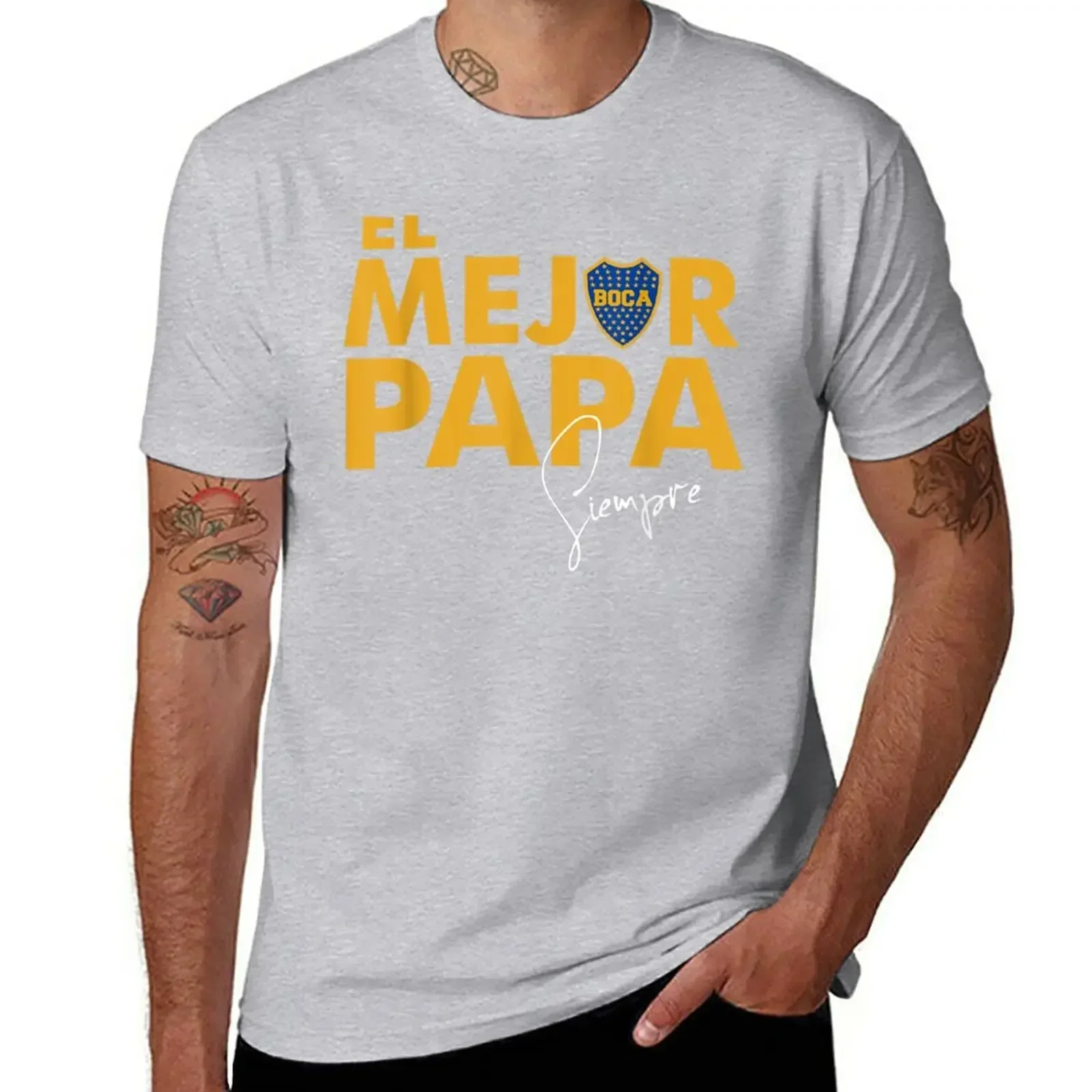 New Club Atletico Boca Juniors El Mejor Papa t-shirt ragazzi magliette personalizzate top vestiti carini vendita calda uomini girocollo