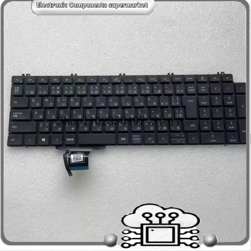 For Dell Precision 7550/7560/7750/7760/P44E | Japanese Layout Backlit Keyboard | PN 0KG0WR