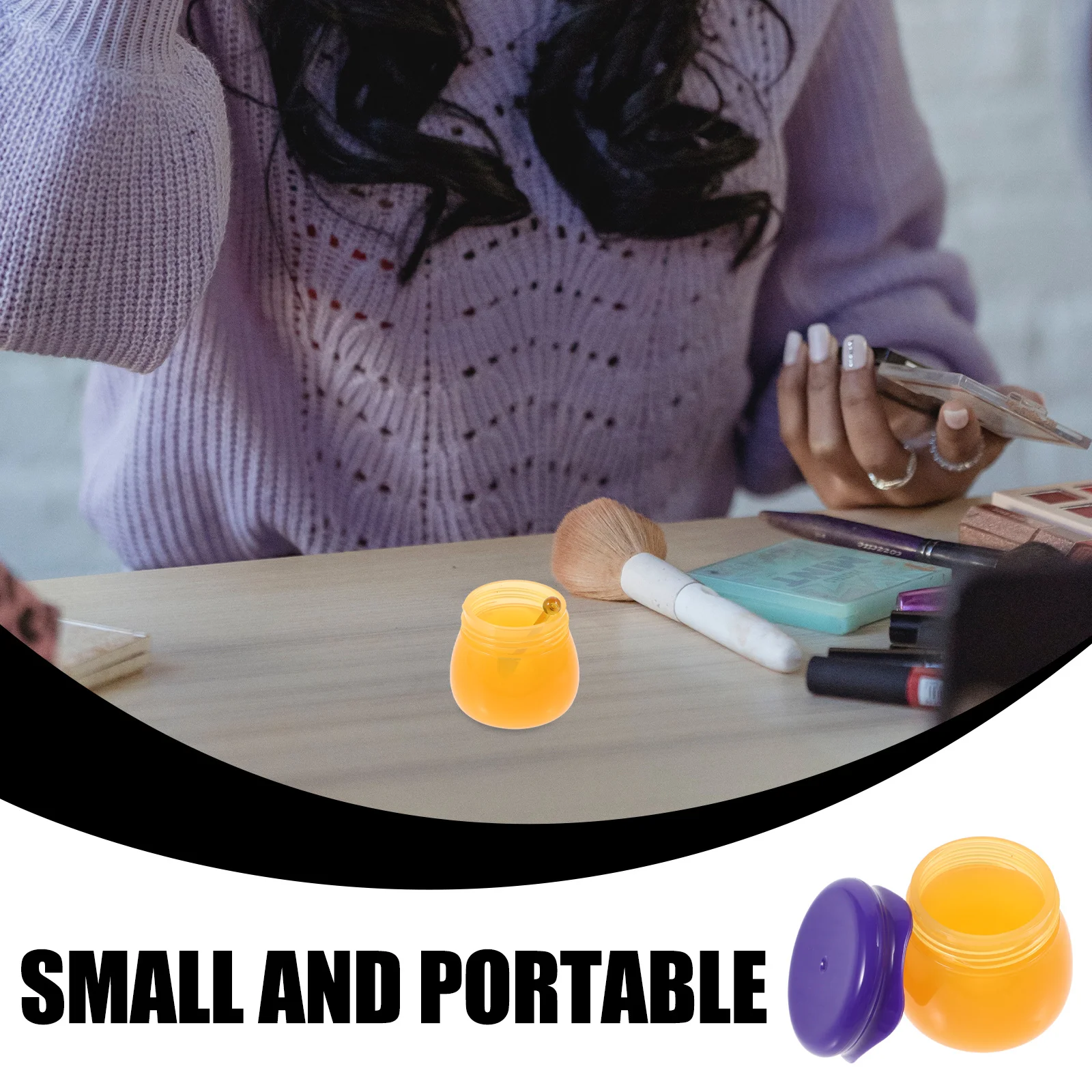 

Lip Balm Jar Empty Refillable Cream Container Small Sample Jar 6g Compact Travel Container Sample Containers