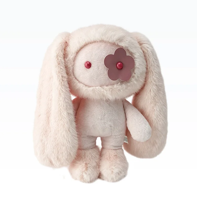 Peluche Lapin JUJU Grande Taille 30cm, Doux, à Longues Oreilles, Jouet en Peluche, Décoration Maison, Cadeau Anniversaire