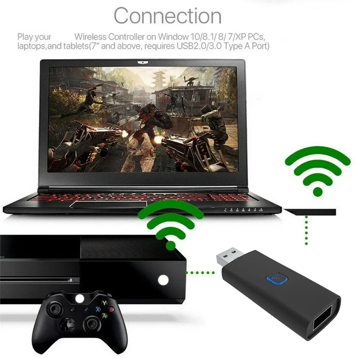 For Switch One Bluetooth-Compatible Controller Wireless Converter Adapter Gamepad Converter Receiver