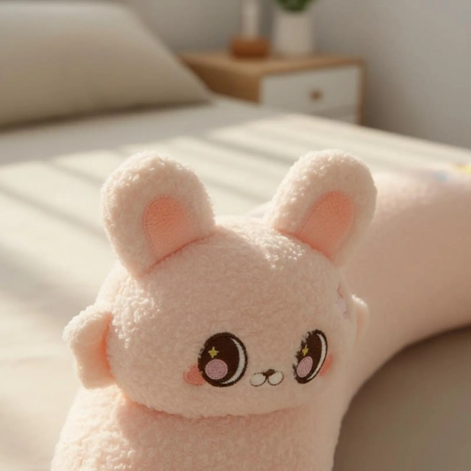 

Длинная мягкая подушка-игрушка в виде существа, очень мягкая подушка-фигурка персонажа, большая плюшевая игрушка для объятий с пышным наполнителем, детская игрушка