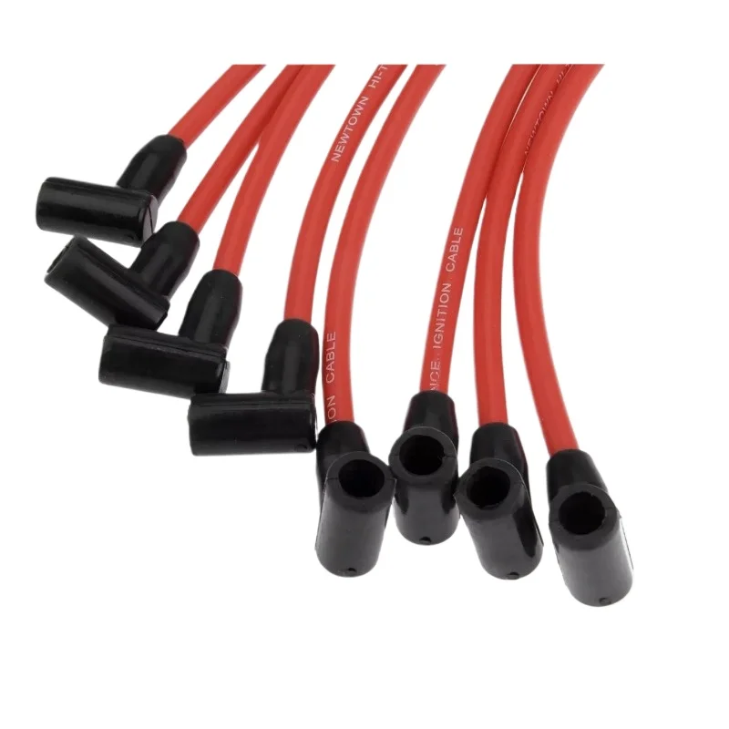 M12259R301 5.0L 5.8L Mustang Ford Racing 9MM Engine Spark Plug Ignition Wire Sets - Red Fit For Ford F-150 Mustang 1995-1996