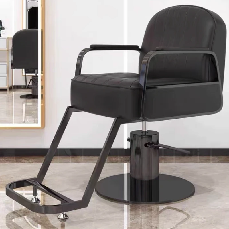 

Hairdressing Simple Perm Barber Chair Swivel Lift Perm Barber Chair Professional Comfort Silla De Barbería Salon Furniture