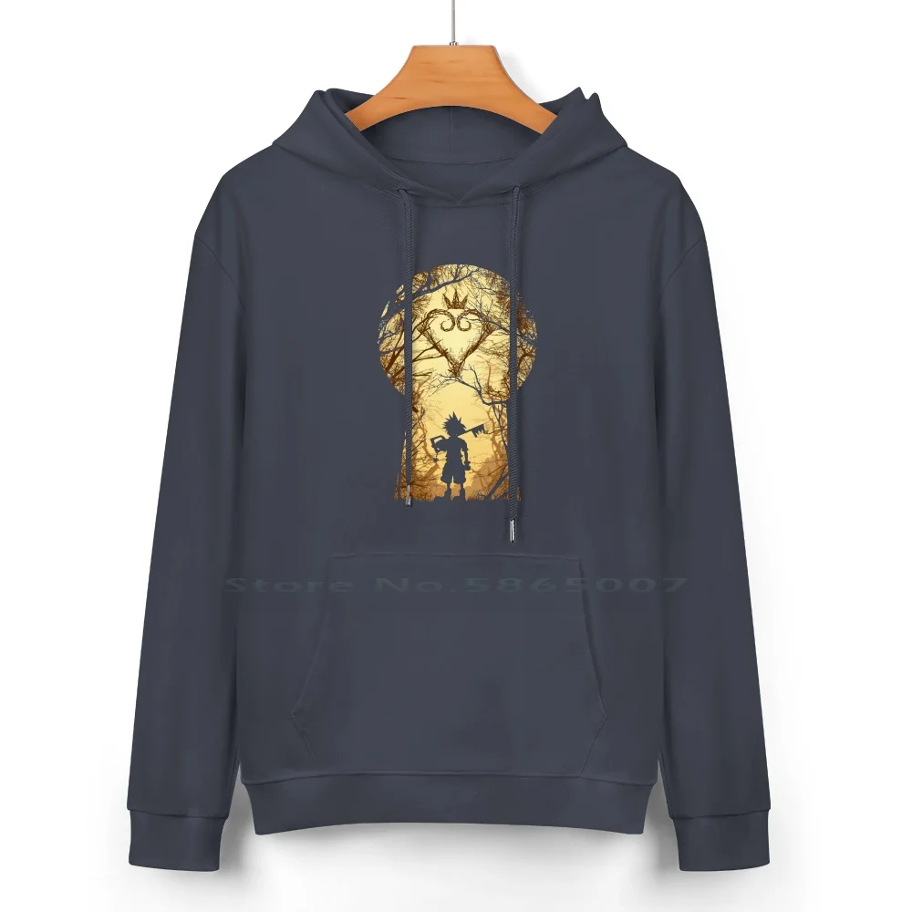 My Kingdom Pure Cotton Hoodie Sweater 24 Colors Kingdom Hearts Sora Keys Space Design Video Games Gaming Geek Nerd Kingdom Art