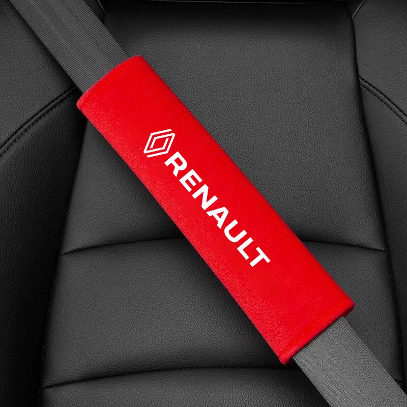2 قطعة غطاء حزام مقعد السيارة الكتف ألياف الكربون حماية الحال بالنسبة لرينو كليو ميجان ترافيك كابتور ماستر لوجان كانجو داستر سبو