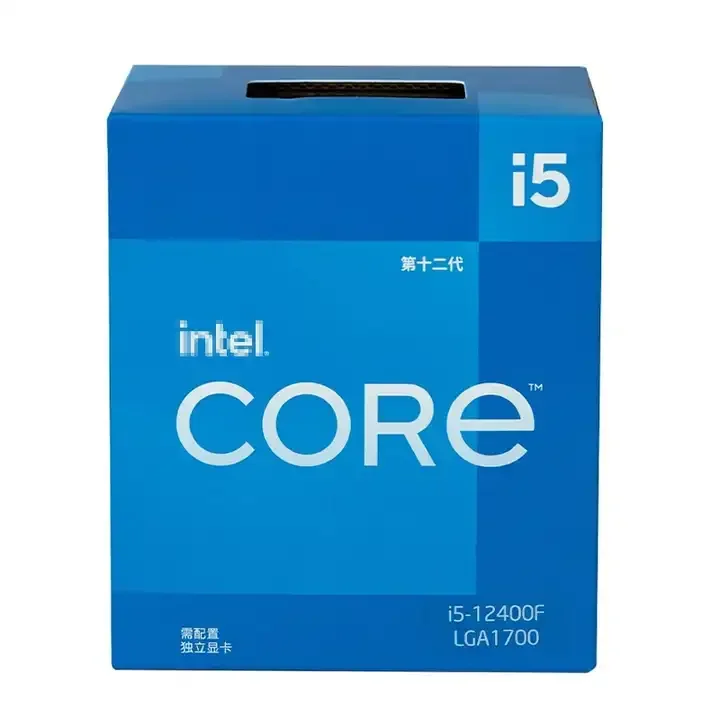 Intel Core i5 12400F Used Desktop Processor CPU  6 Cores up to 4.4 GHz 65W Unlocked support LGA1700 Socket Motherboard Z590 Z690