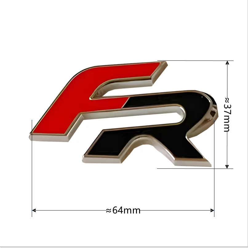 Metal 3D FR Car Sticker Car Body Emblem Badge for Seat Leon FR+ Cupra Ibiza Altea Exeo Formula Racing Styling Car Accessories