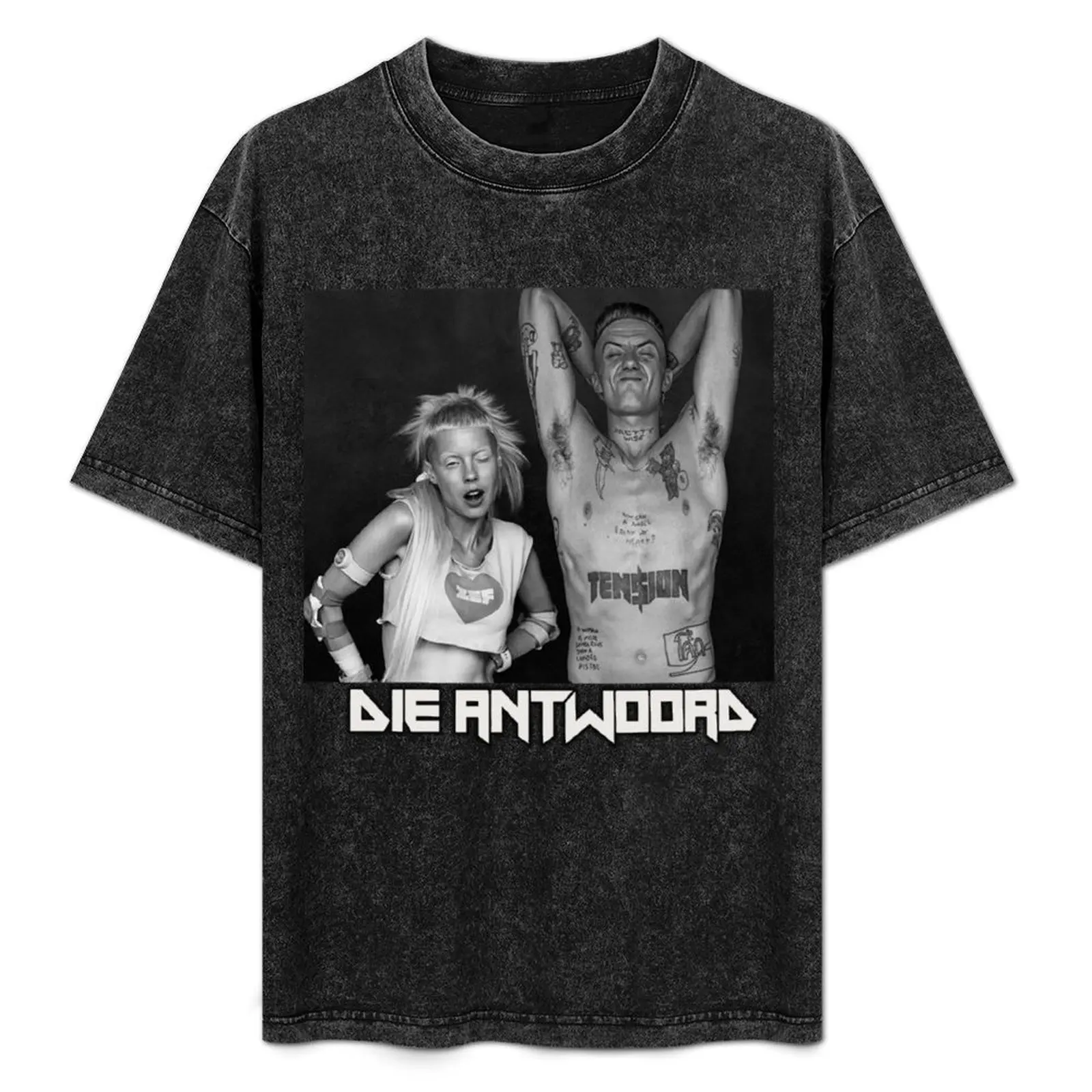 تي شيرت Die Antwoord [Ninja and Yolandi] تي شيرت للرجال تي شيرت جرافيك عتيق للرجال تي شيرت للرجال