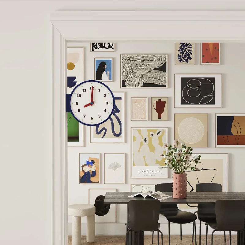 Nuevos relojes de pared retro de doble cara, relojes de pared artísticos para sala de estar, dormitorio, decoración bonita para el hogar, Relojes De Pared ZY40BGZ