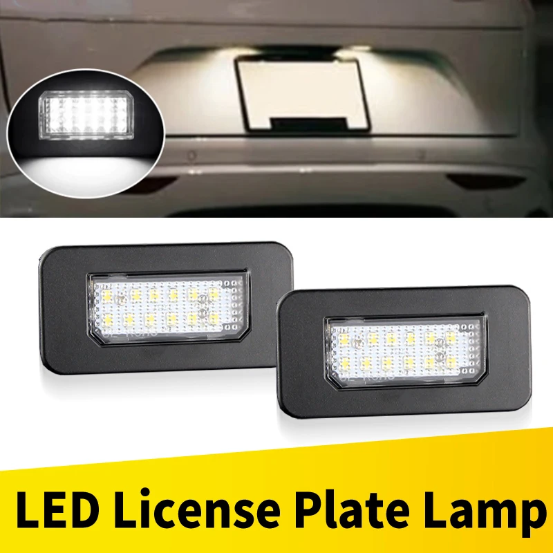 2pcs LED Number License Plate Light Lamp for Alfa Romeo Giulia 16-22 Stelvio 17-22 OEM:50532562,50550396,68301170AA,68368489AA