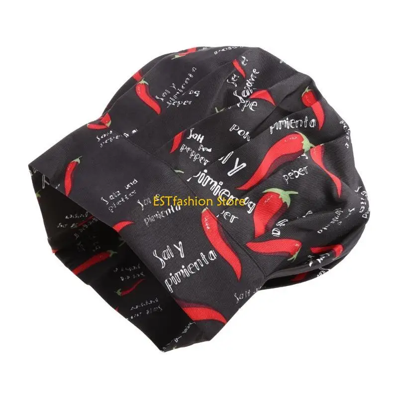 Y5GC NOUVEAU COOIL MEN ALIGABLE ALIGNABLE Cuisine Baker Chef Elastic Hat Catering