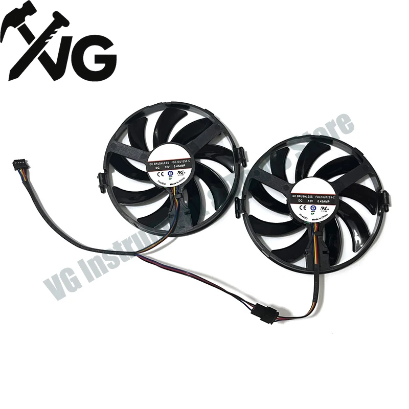 For NEW R9 380 X R7 350 370 FDC10U12S9-C Video Card Cooling Fan For XFX Radeon R9 380 380X 370 370X RX460 560 R7 350 GPU Fan