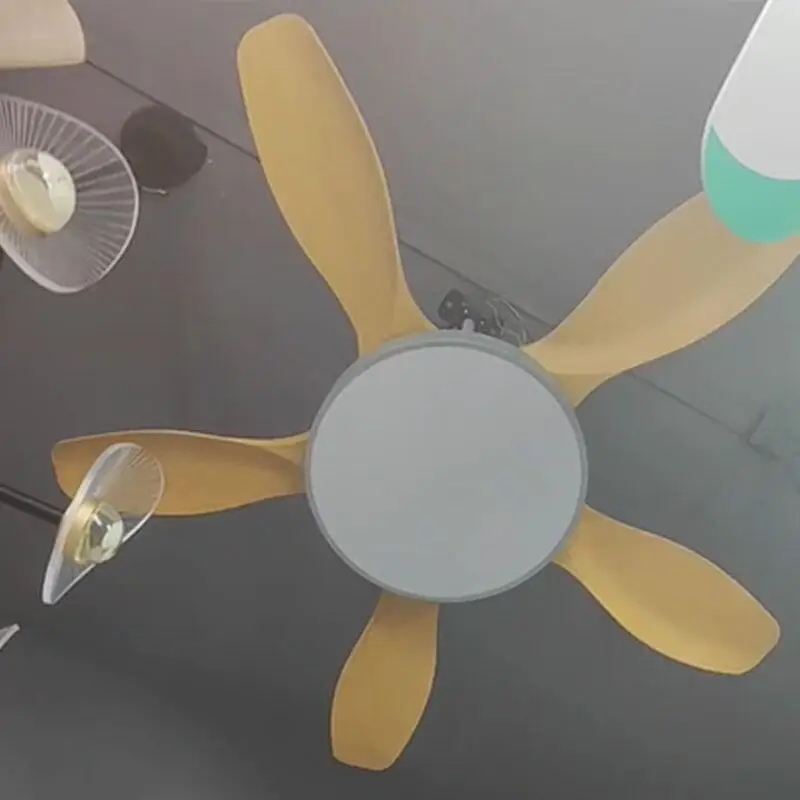 48/52/60 Inch Large Ceiling Fan Light DC Motor Remote Control 6 Speeds Dimmable Flush Mount Living Room 110V 220V Dual Voltage