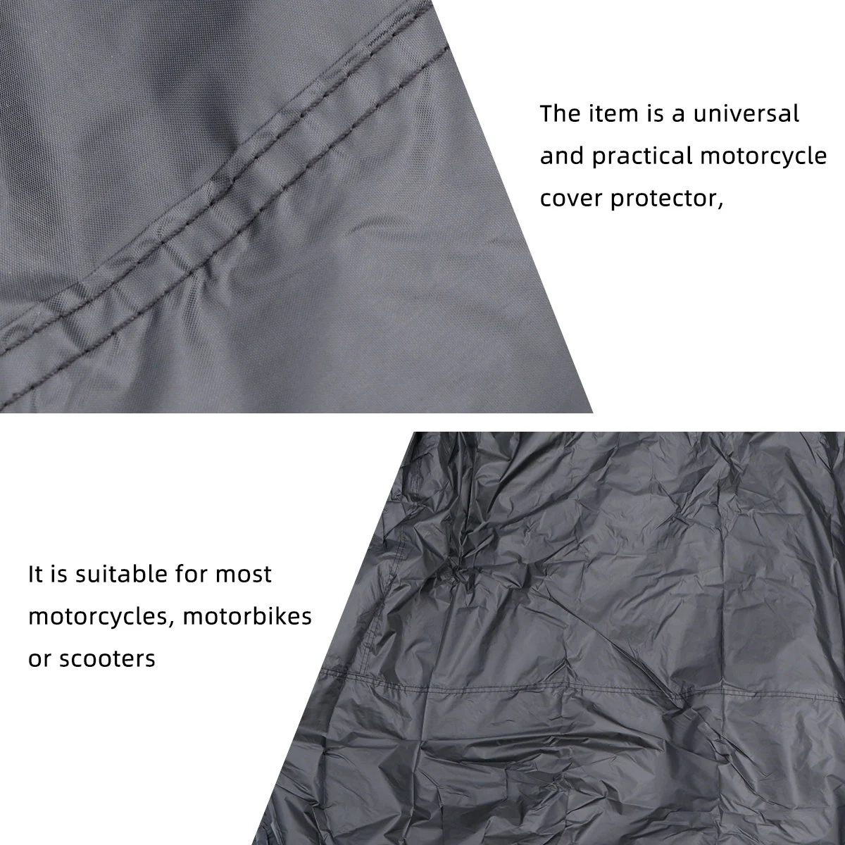 

Universal Motorcycle Cover Waterproof Dustproof Bike Rain Protector Scooter Cover Fits Most Bikes Motorcycles ATV