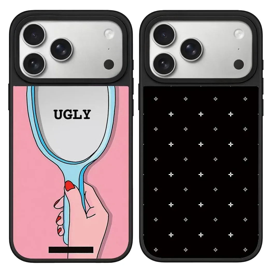

Ugly Mirror Surface Magnetic Case: Compatible with IPhone 17 16 15 14 13 12 Pro Max 17 Air