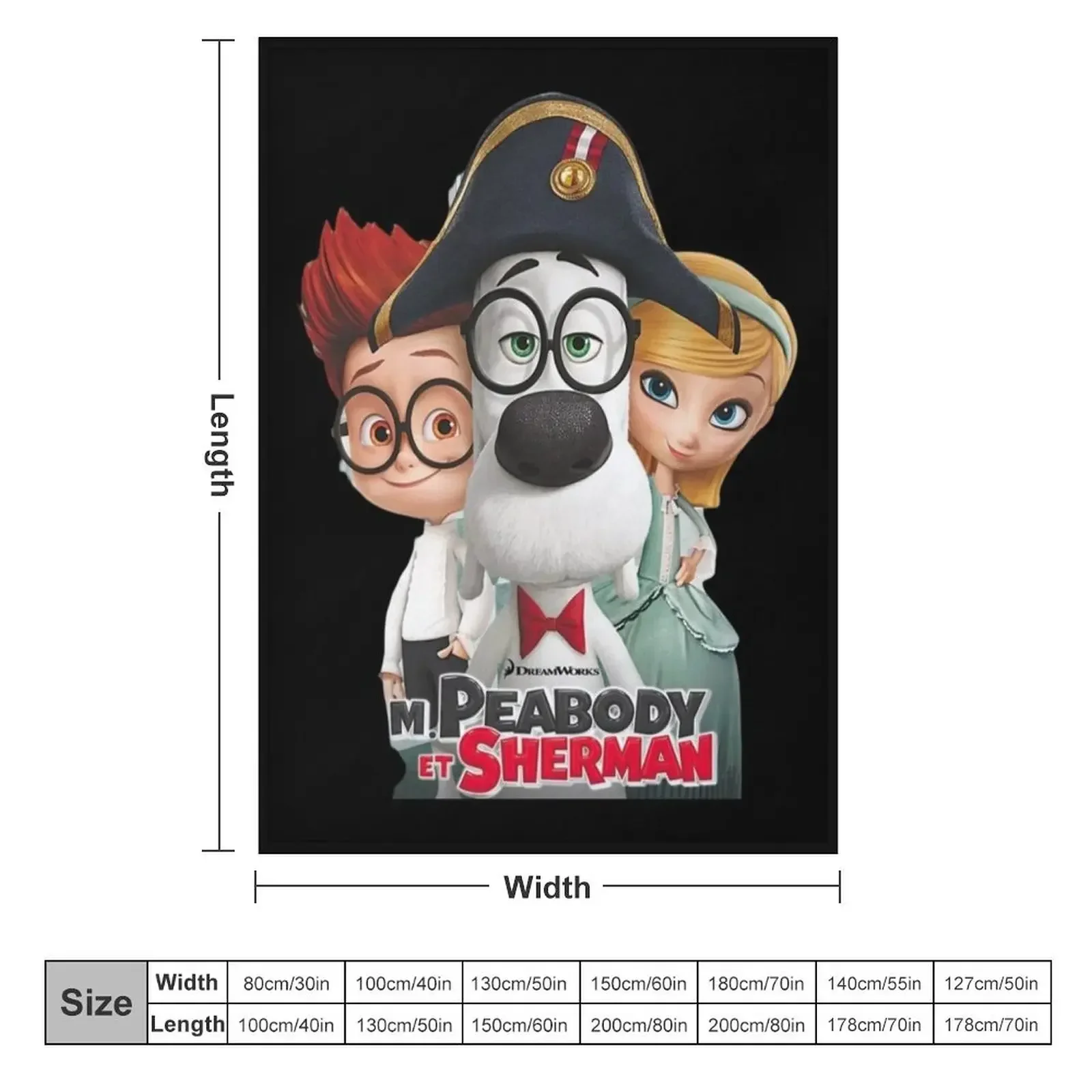 Mr Peabody And Sherman Throw Blanket halloween For Baby anime Plaid Blankets