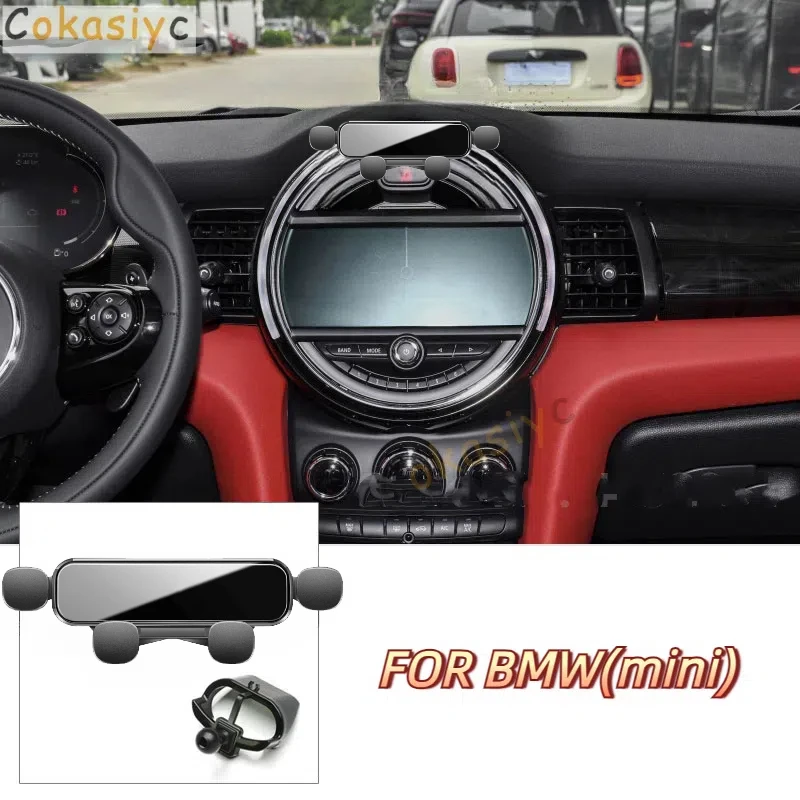 Suporte do telefone móvel do carro de gravidade para mini cooper countryman f60 f56 um f54 f55 saída ar montar gps suporte acessórios