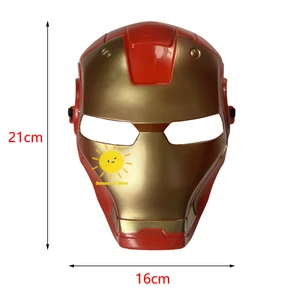 Beast Kingdom Iron Man Hulk Mask Spider Cosplay Cosplay Hero Hero Funny Mask Halloween Carnival Birthday Party Children Children 10 Main Sales Mask of Iron Man - №4