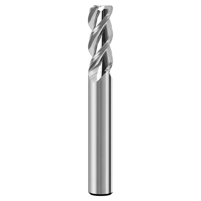 Fresa per raggio angolare R Bullnose CNC Lavorazione dell'acciaio al tungsteno Strumento per router di metalli 3 flauti R0.5 R1 R2 R3 Taglierina in metallo duro per alluminio