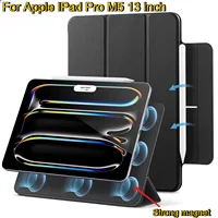 2025 fuerte accesorio magnético PU funda para IPad M5 Pro Air 11/13/12,9 ""M4 M3 M2 A16 11th 10th 11 Mini 7 6 cubierta compatible con lápiz